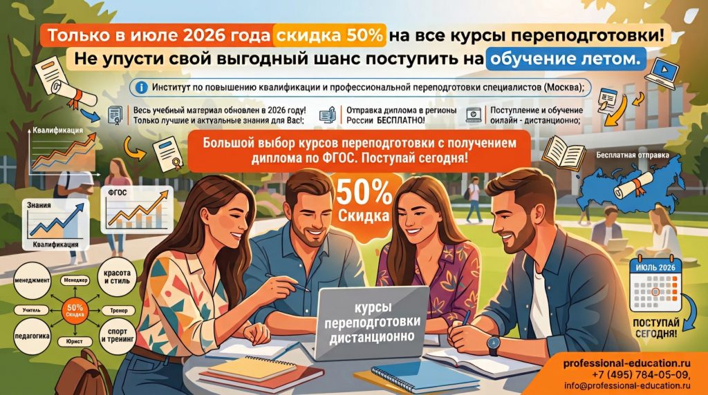 Стоимость курса переподготовки